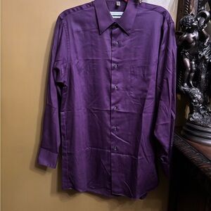 Geoffrey Beene Deep Purple Men's Dress Shirt